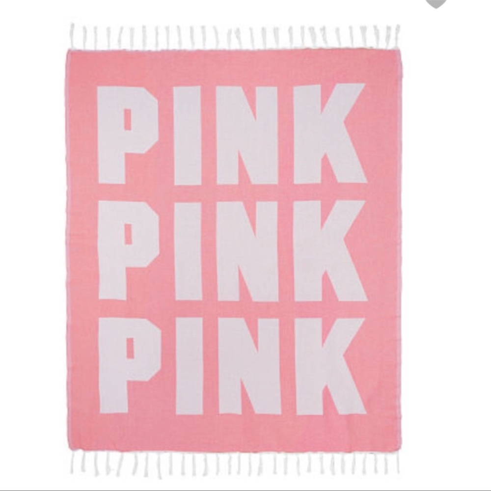 NWT PINK Beach Blanket - 50x60